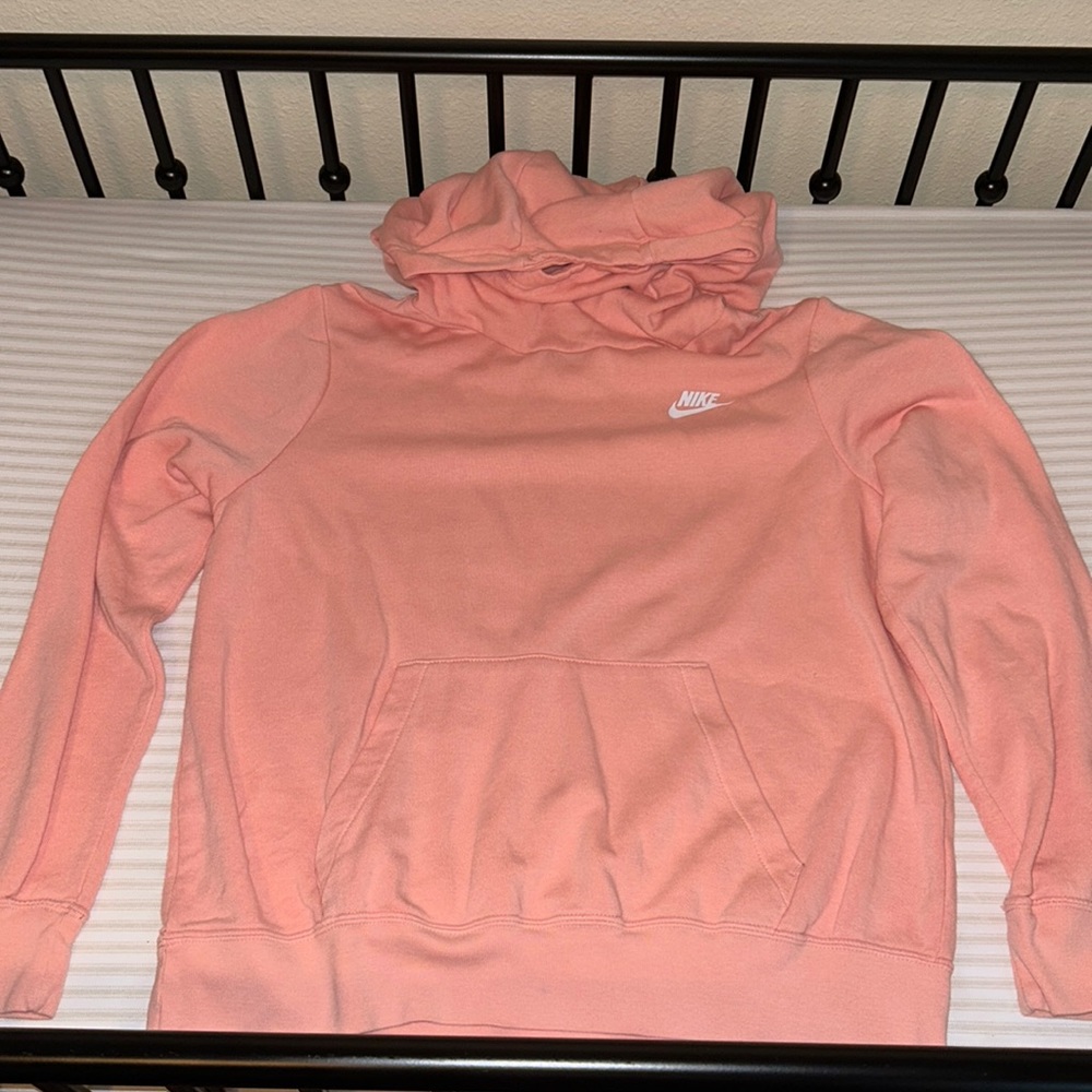 Nike Pink Turtle Neck Hoodie size:M
